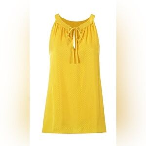 NWOT CAbi Women’s Sunshine Bright Yellow Blouse Top, Medium